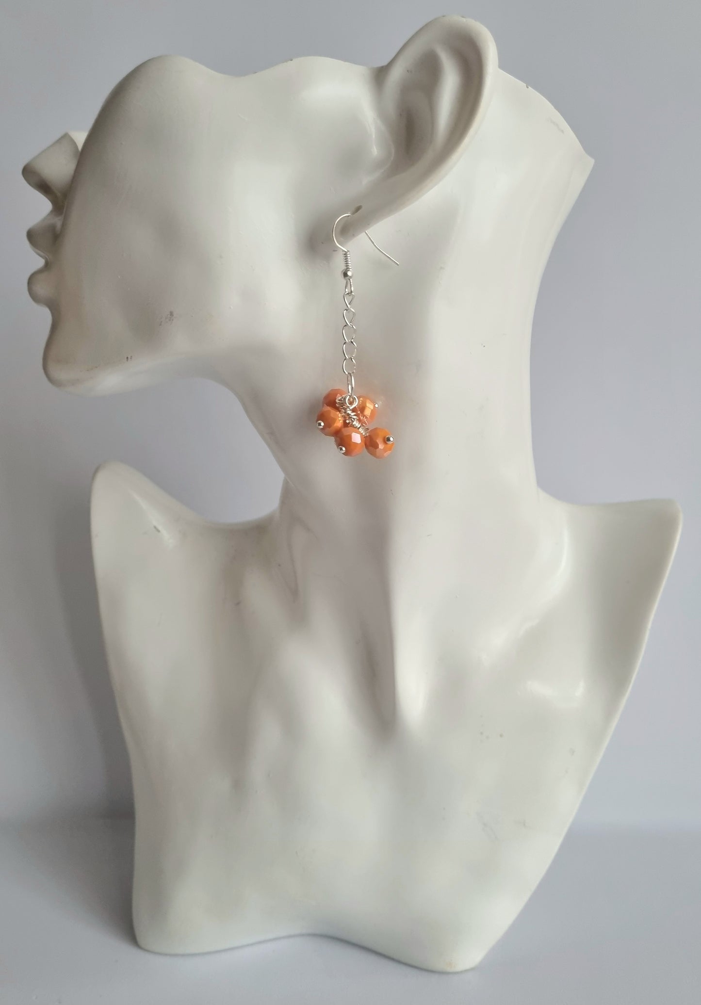 Crystal Four Stranded Necklace and Earrings Sets