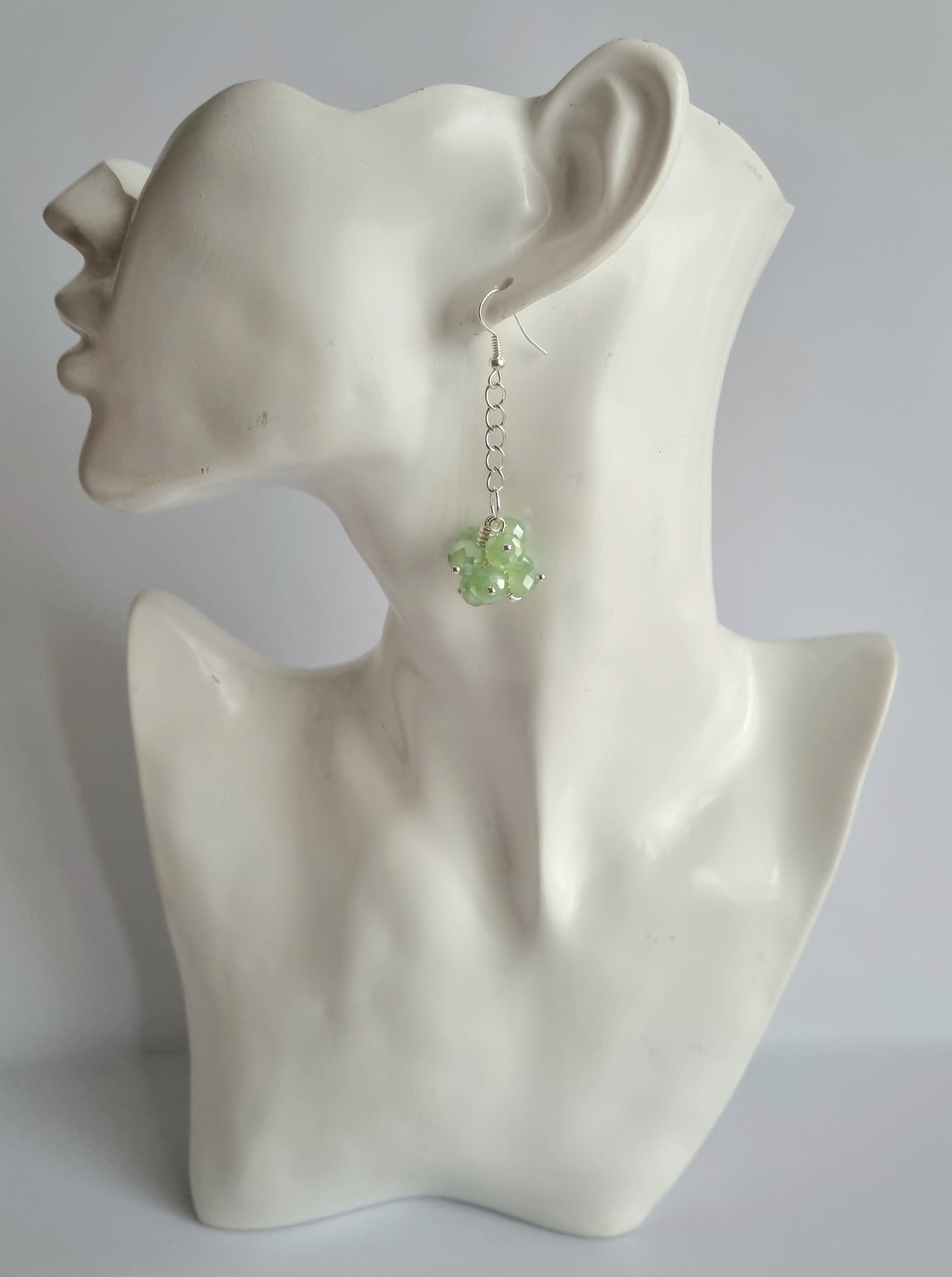 Crystal Four Stranded Necklace and Earrings Sets