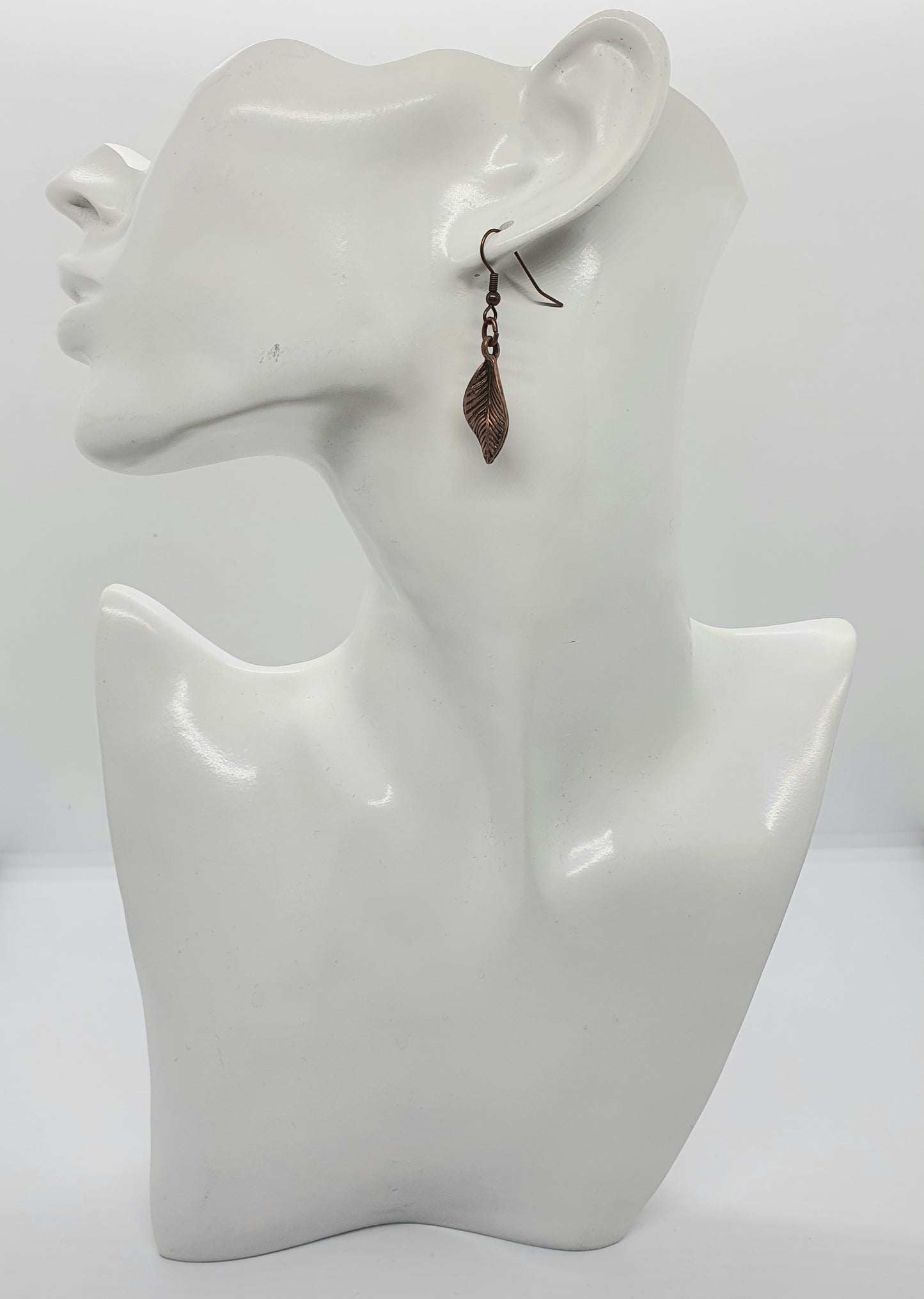 Antique Copper Drop Earrings