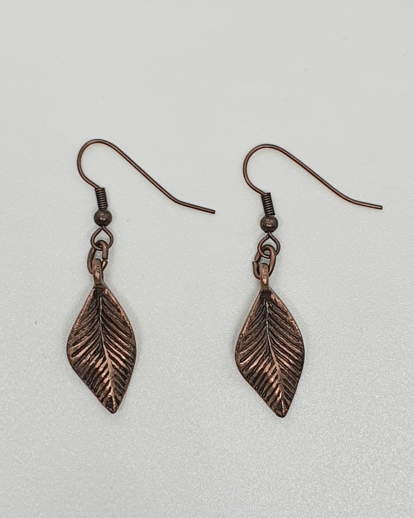 Antique Copper Drop Earrings