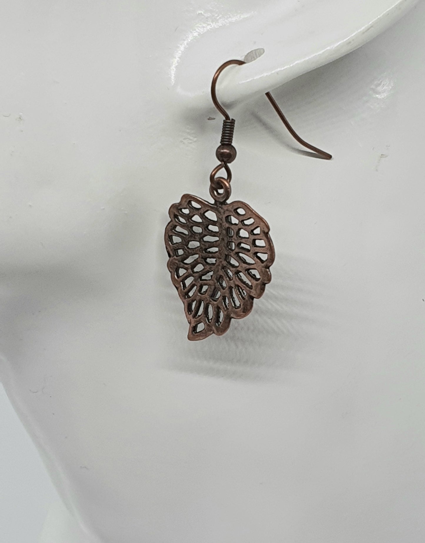 Antique Copper Drop Earrings