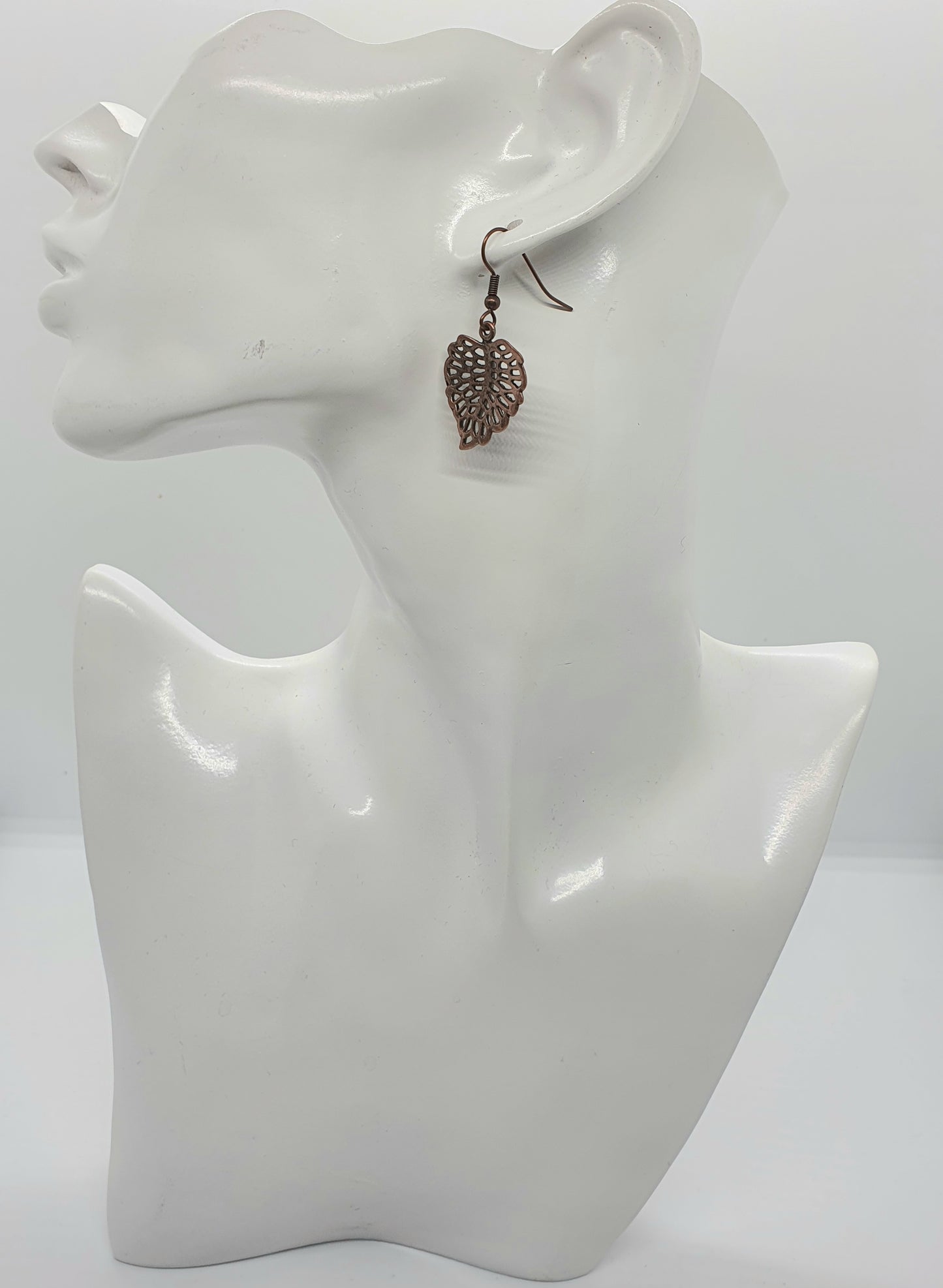 Antique Copper Drop Earrings