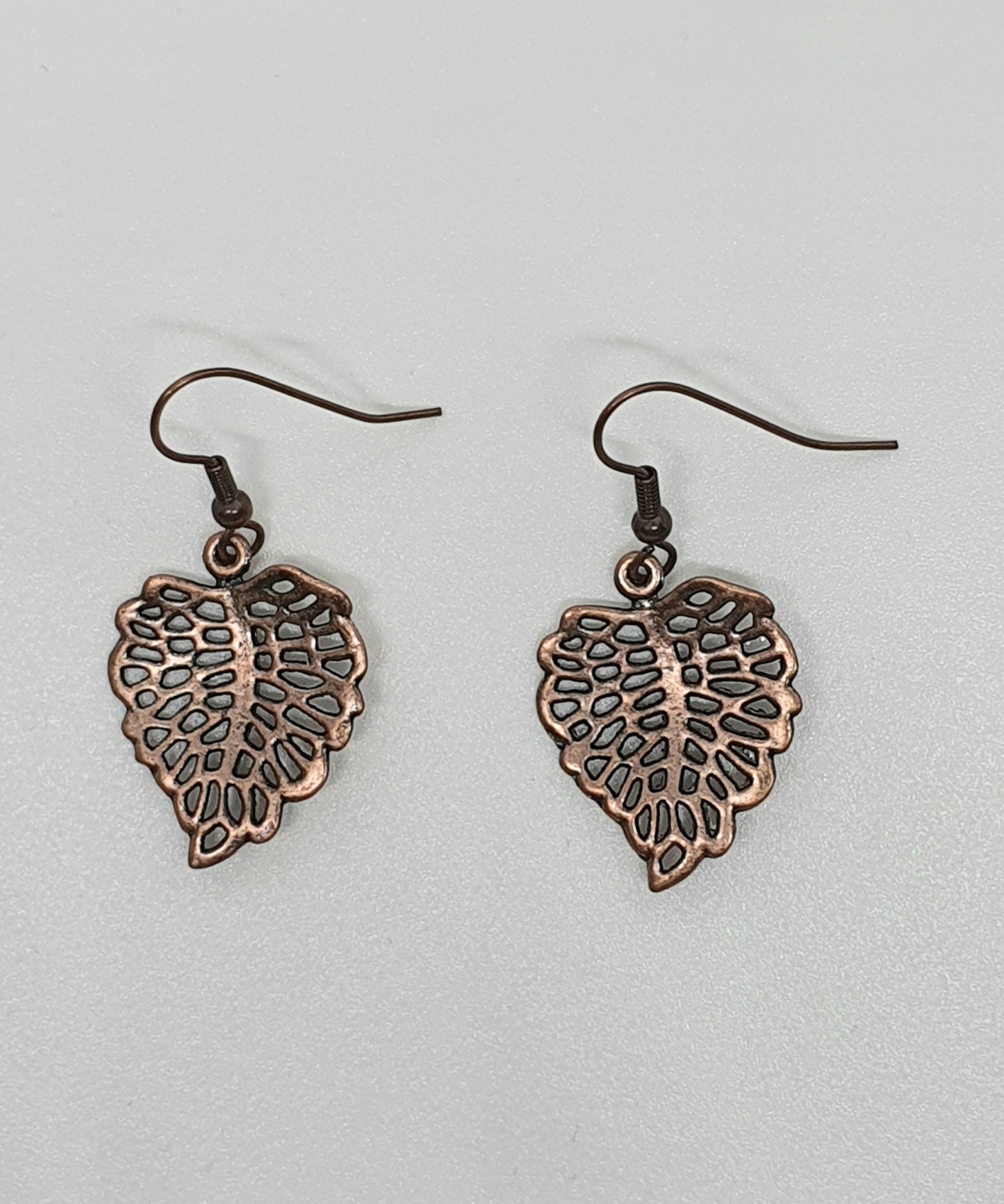 Antique Copper Drop Earrings