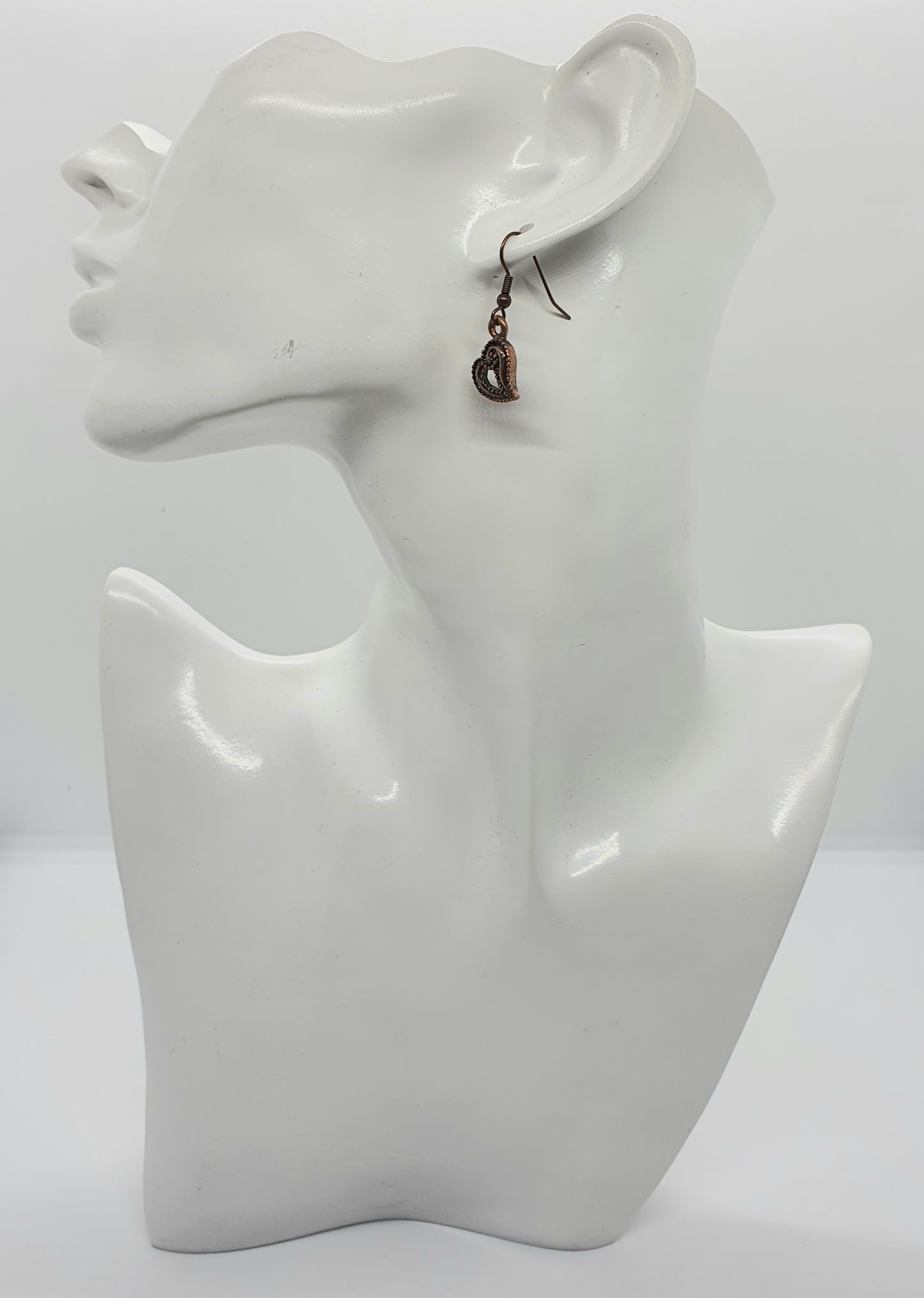 Antique Copper Drop Earrings