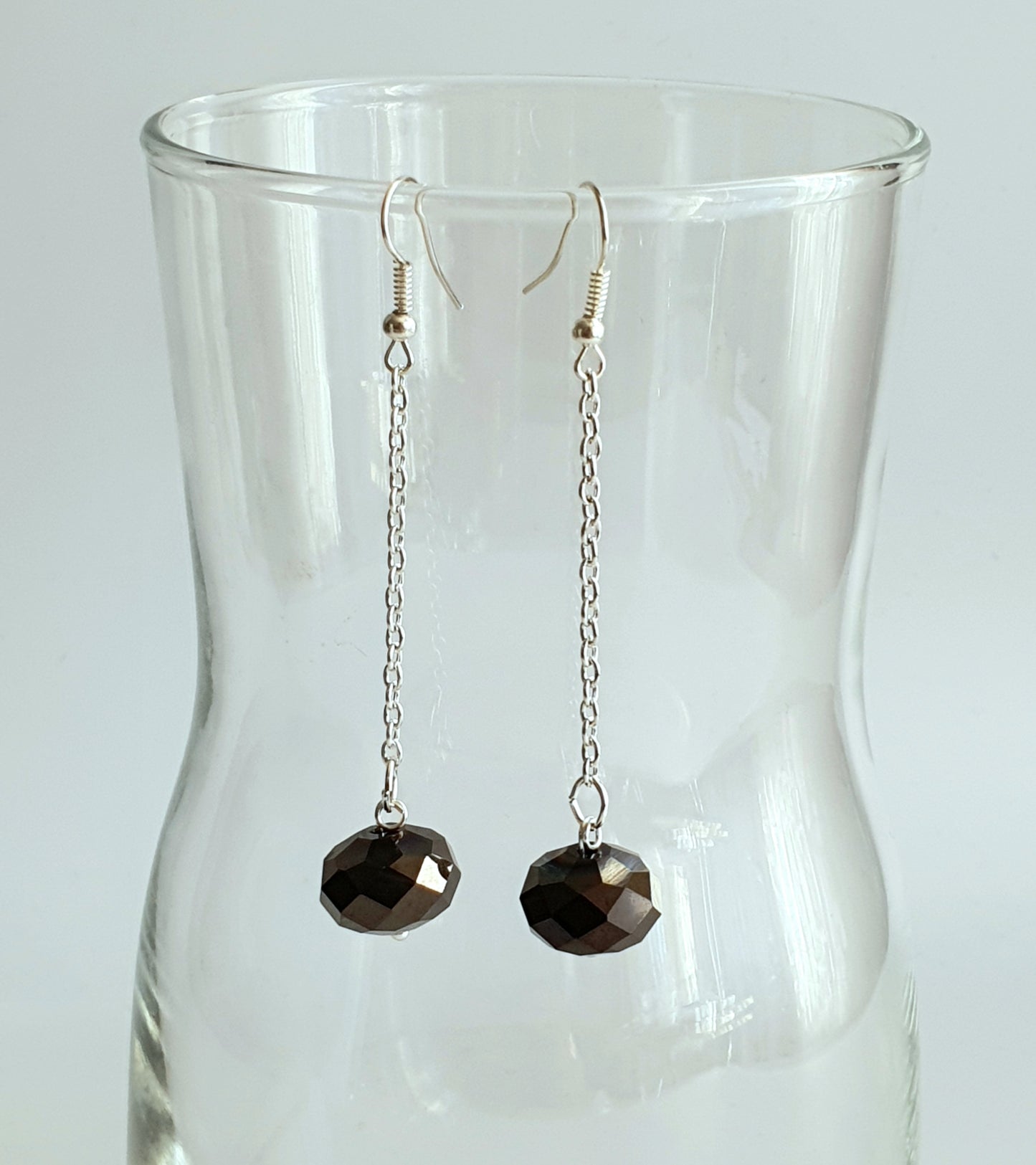 Crystal Chain Dangle Earrings