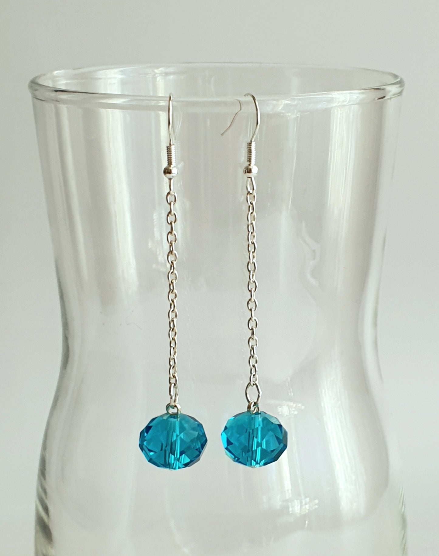 Crystal Chain Dangle Earrings