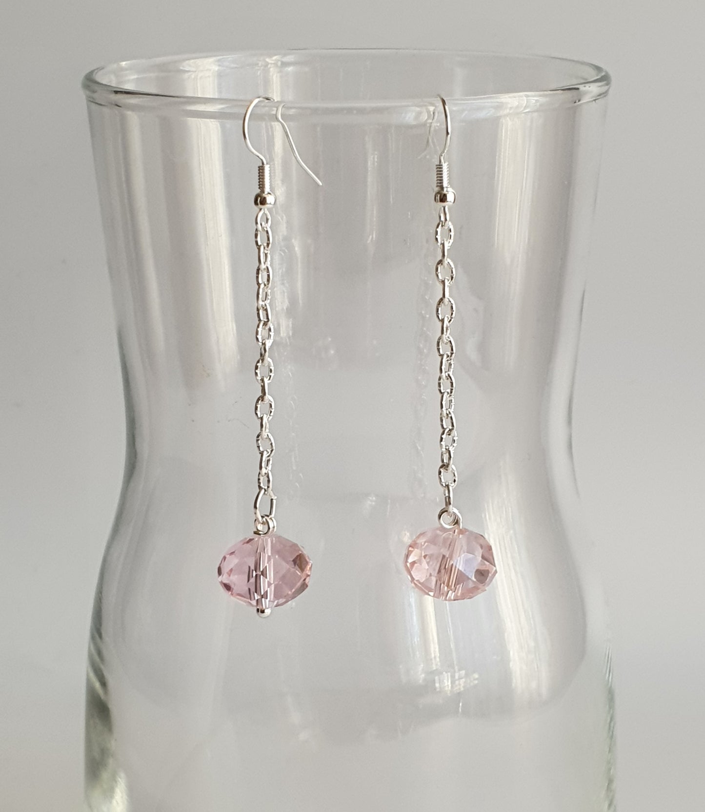 Crystal Chain Dangle Earrings
