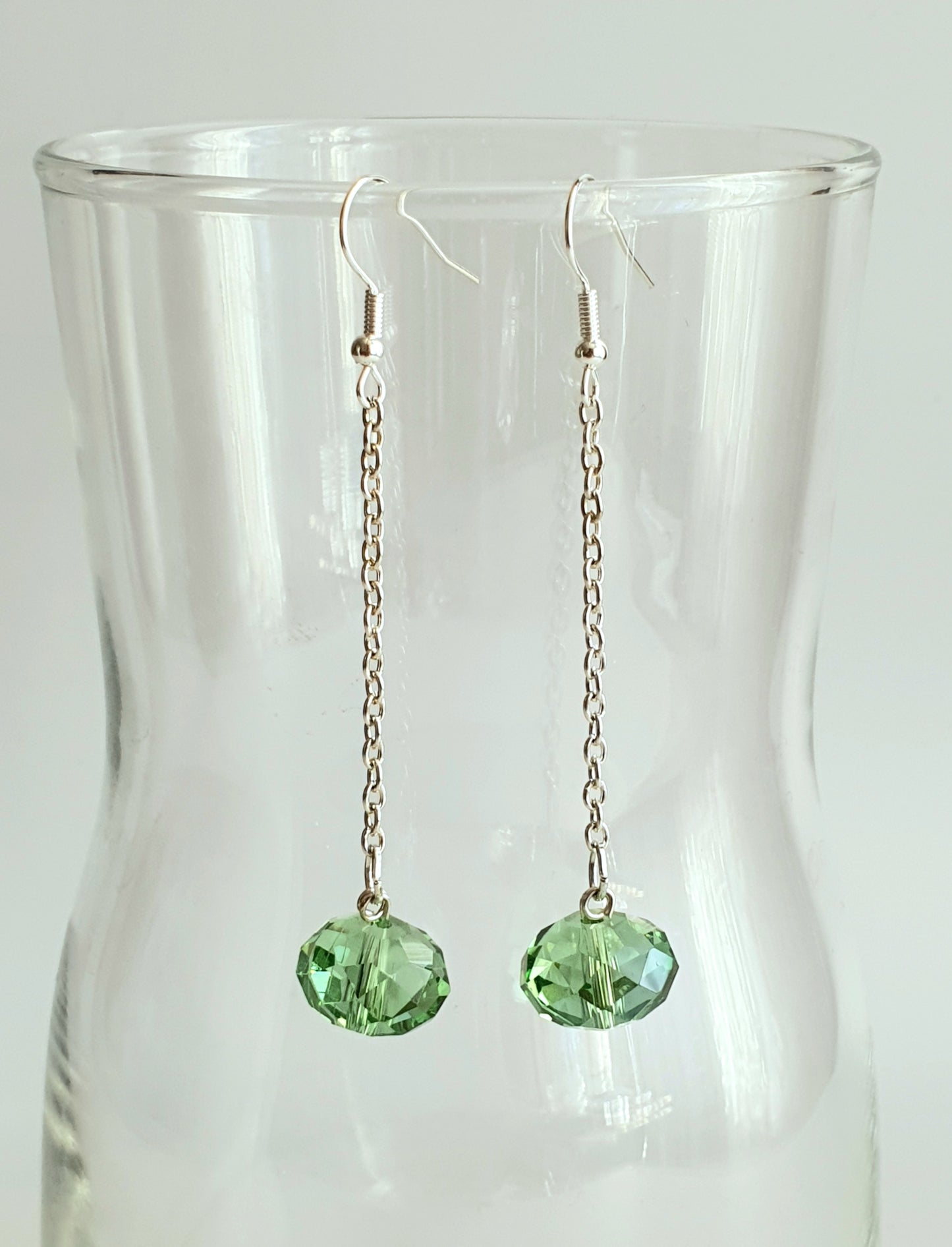 Crystal Chain Dangle Earrings