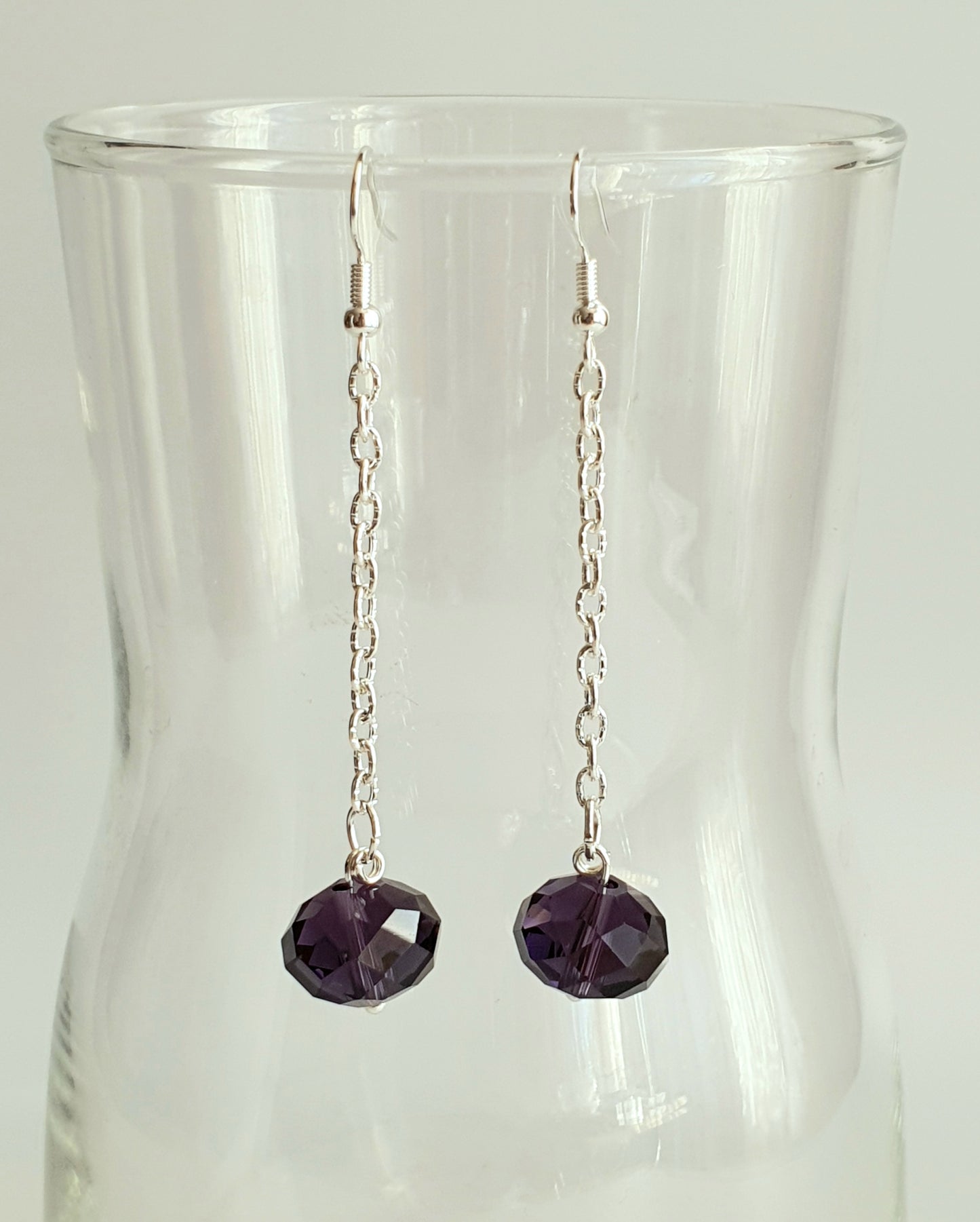 Crystal Chain Dangle Earrings