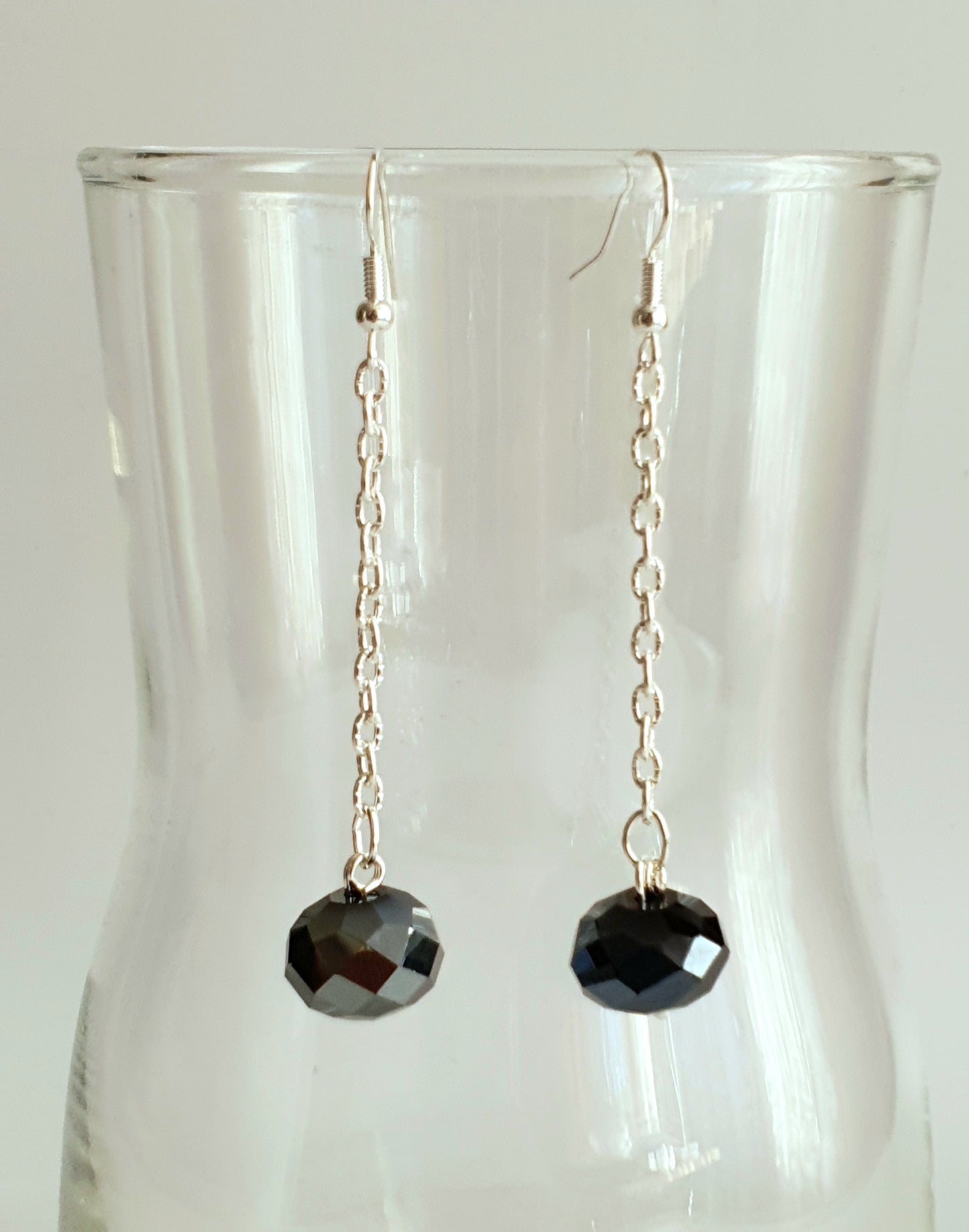 Crystal Chain Dangle Earrings