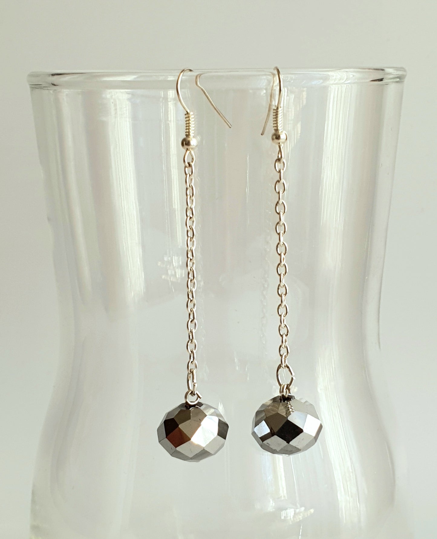 Crystal Chain Dangle Earrings